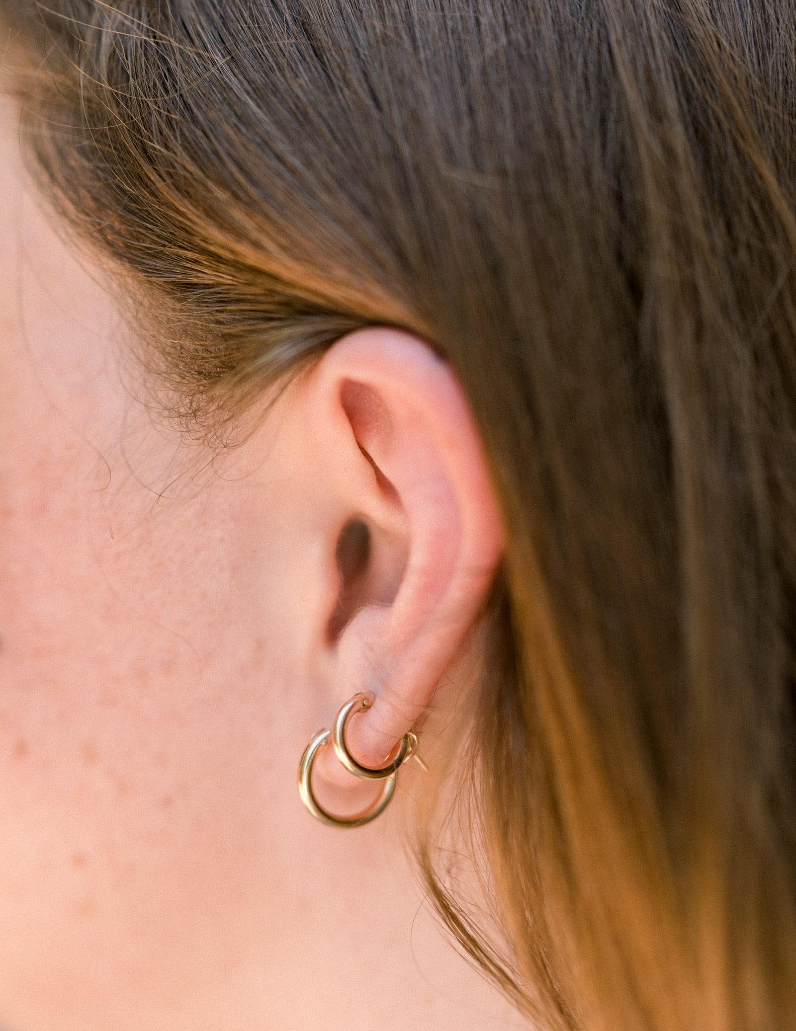 Huggie Gold Hoop Earrings
