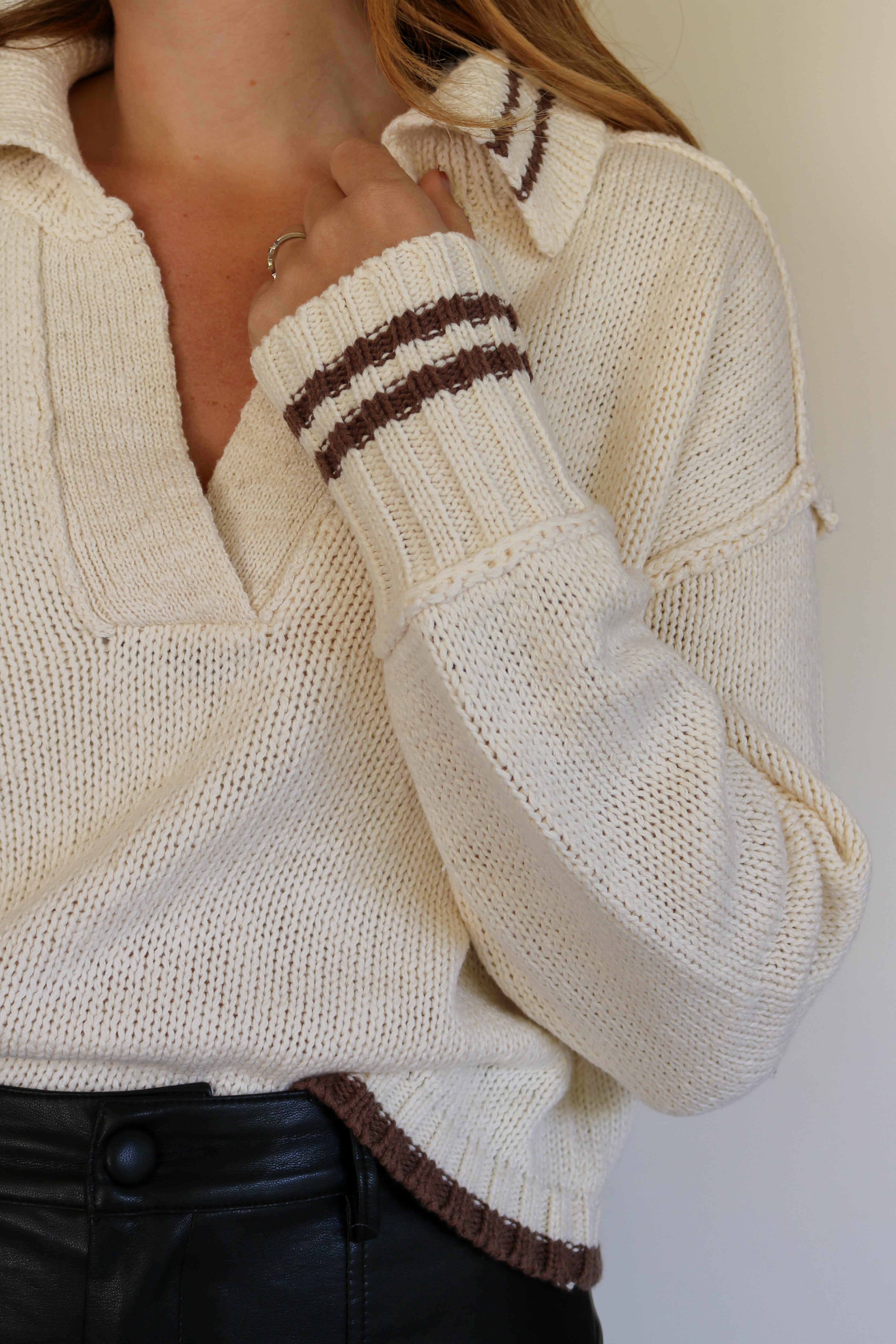 Knit Collared Sweater