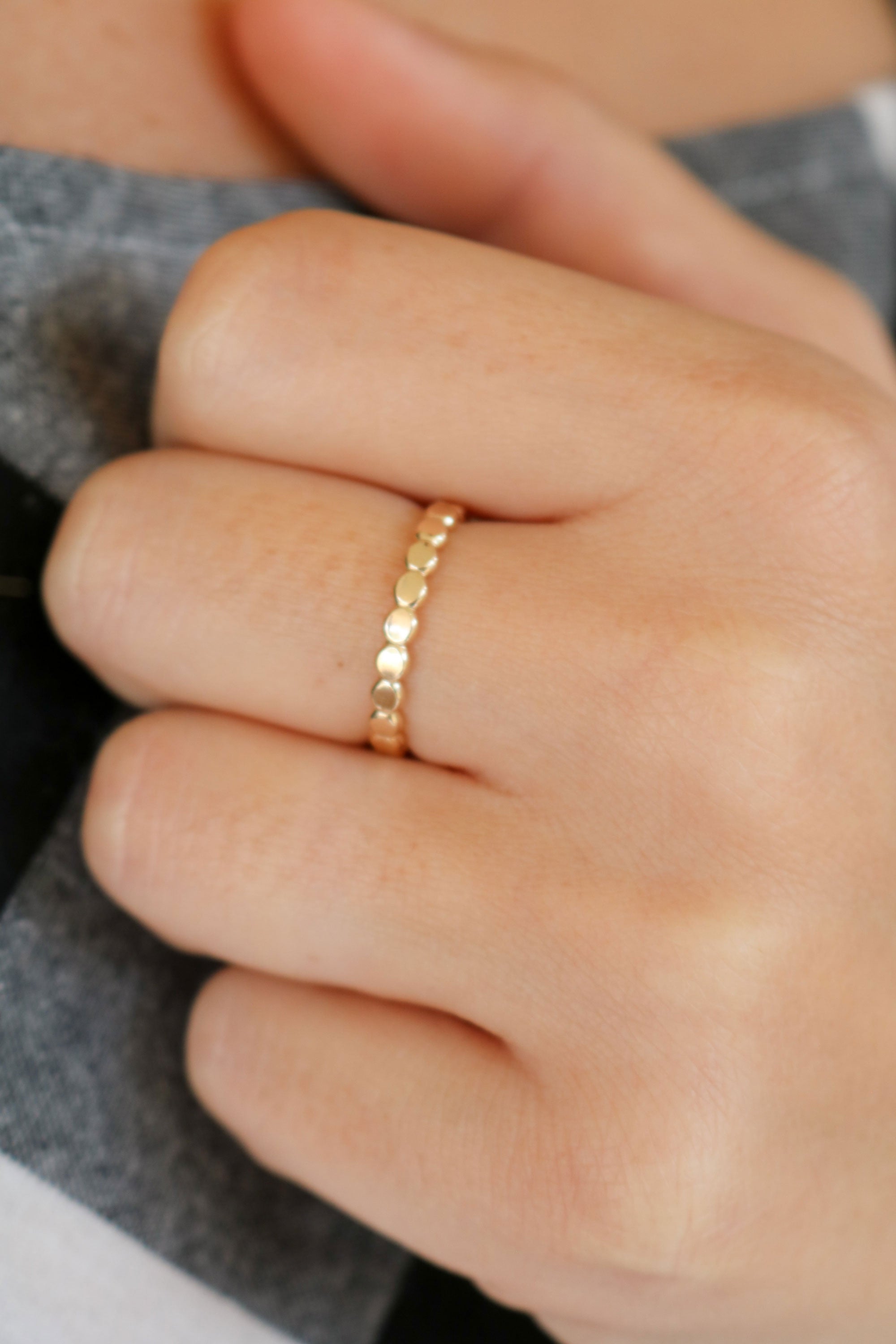 Chunky Halo Stacking Ring