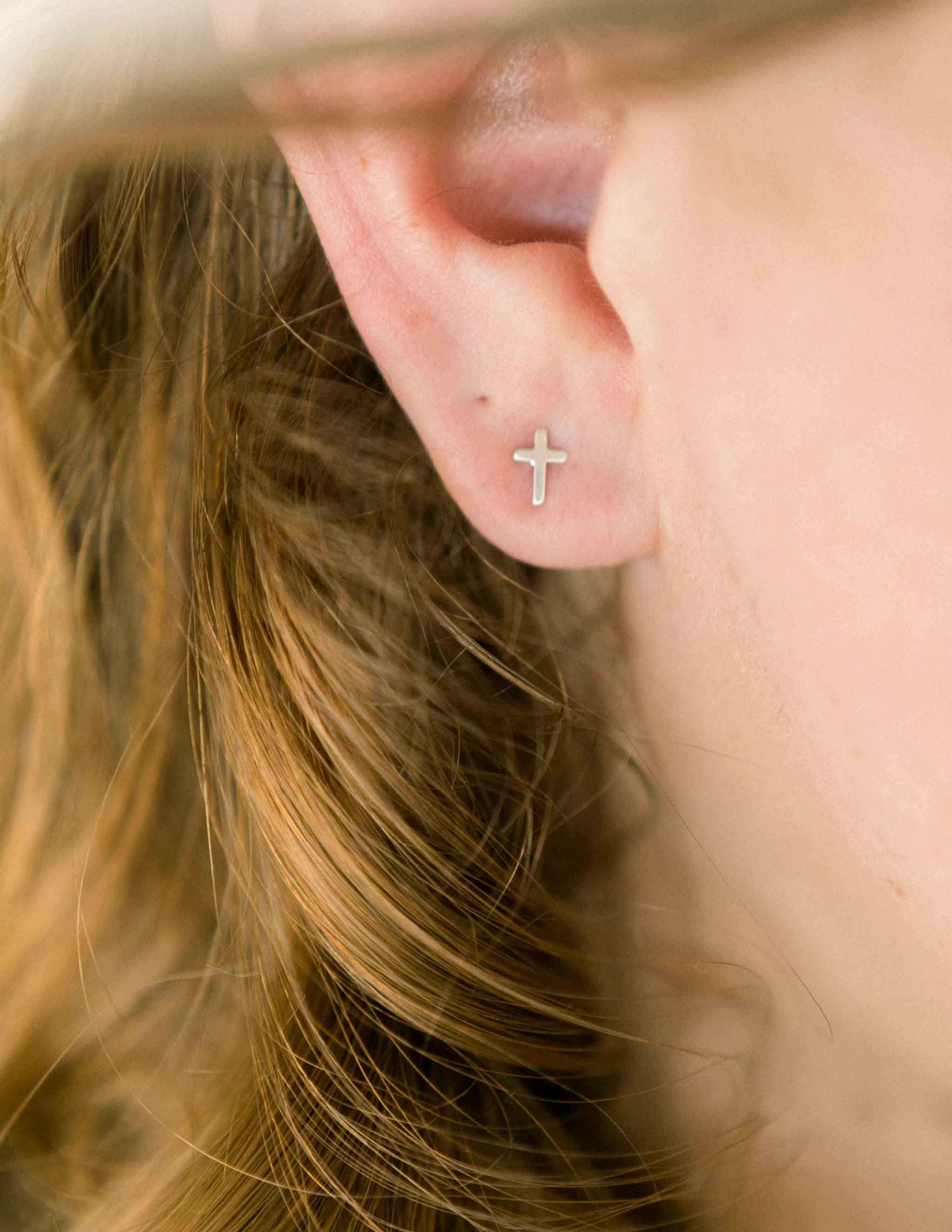 Cross Stud Earrings