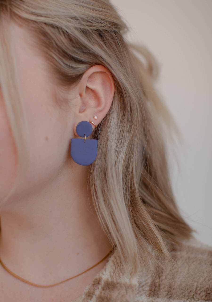 Amethyst Mini Camille Earrings